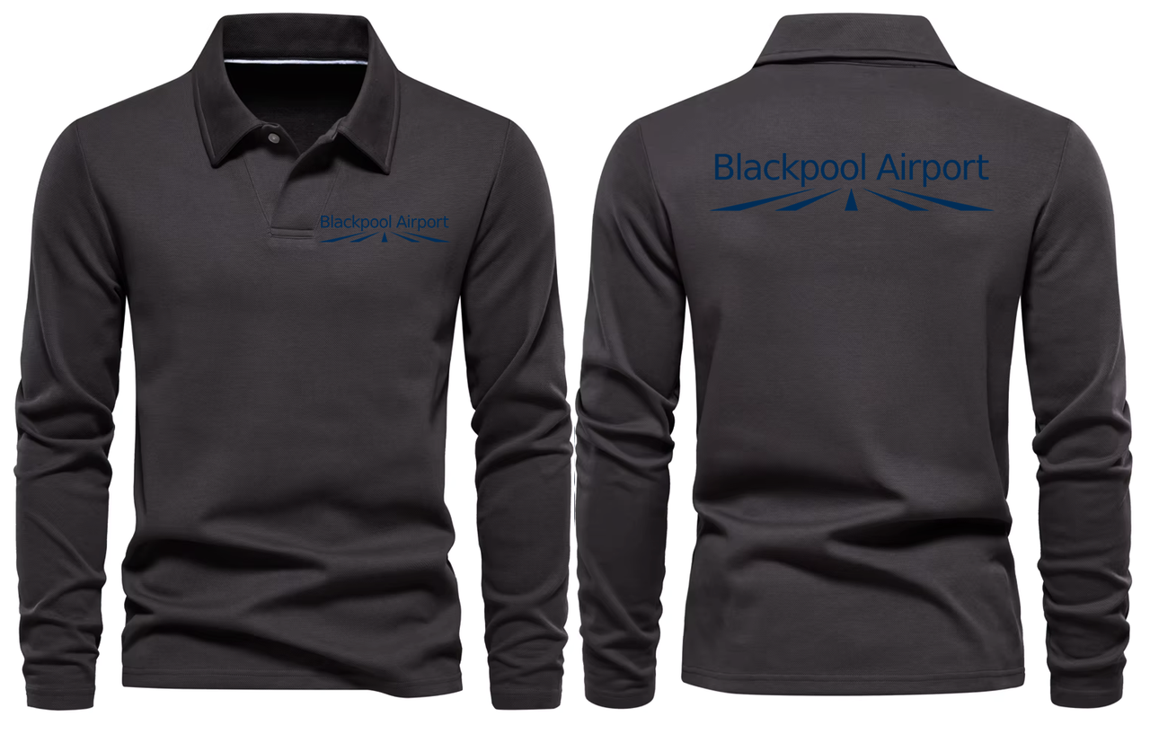 BLACKPOOL AIRPORT LONG SLEEVE  POLO
