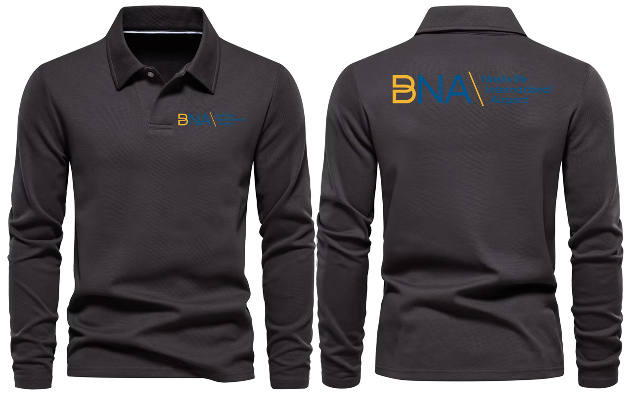 BNA AIRPORT LONG SLEEVE  POLO