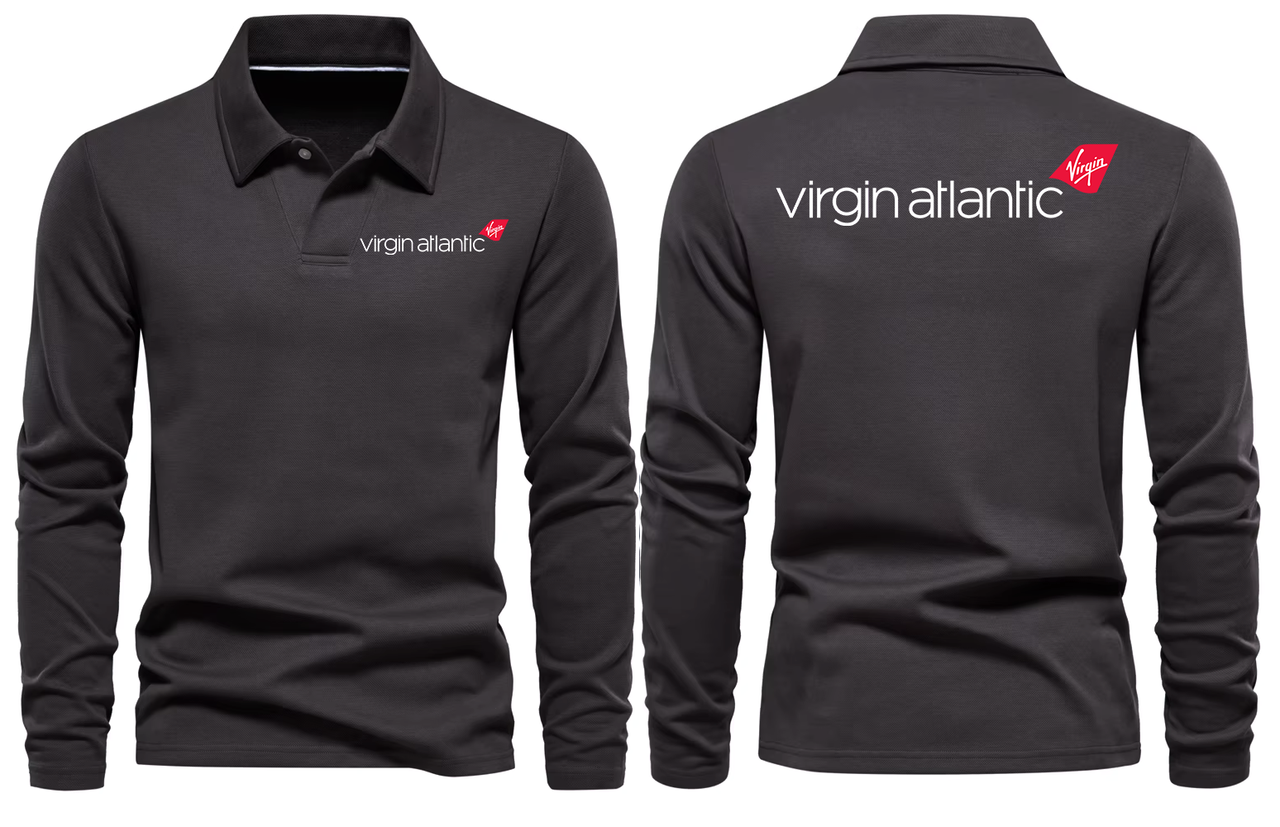VIRGIN ATLANTIC AIRLINES LONG SLEEVE  POLO
