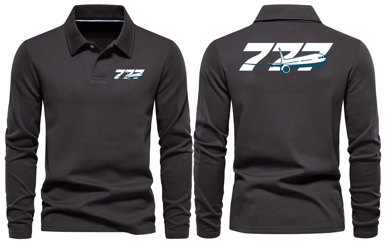 BOEING 777  LONG SLEEVE  POLO