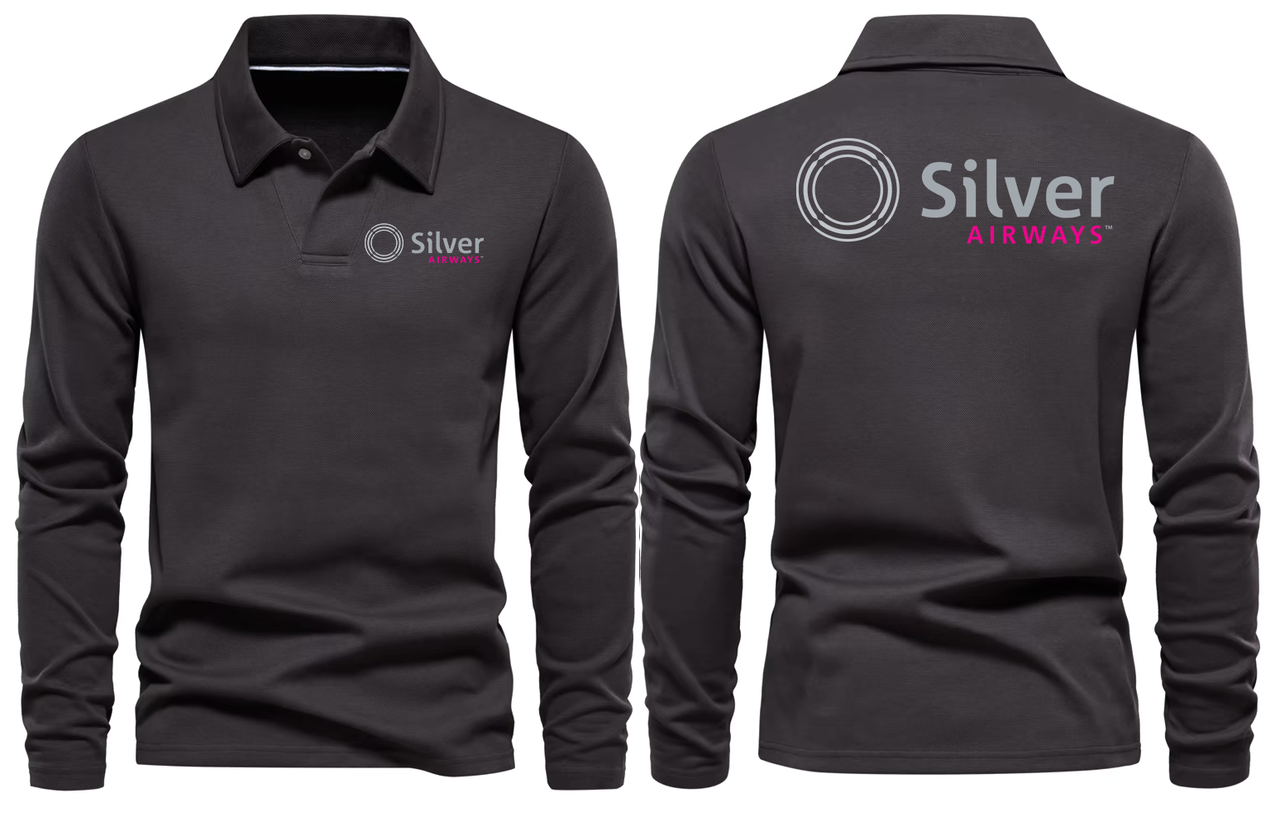 SILVER AIRWAYS  LONG SLEEVE  POLO
