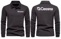 Thumbnail for CESSNA LOGO LONG SLEEVE  POLO