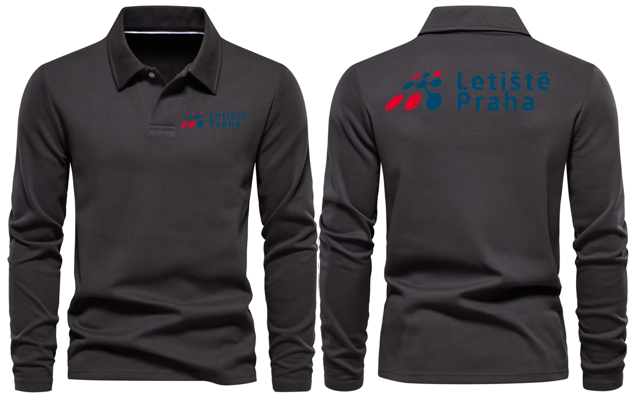 PRAHA AIRPORT LONG SLEEVE  POLO