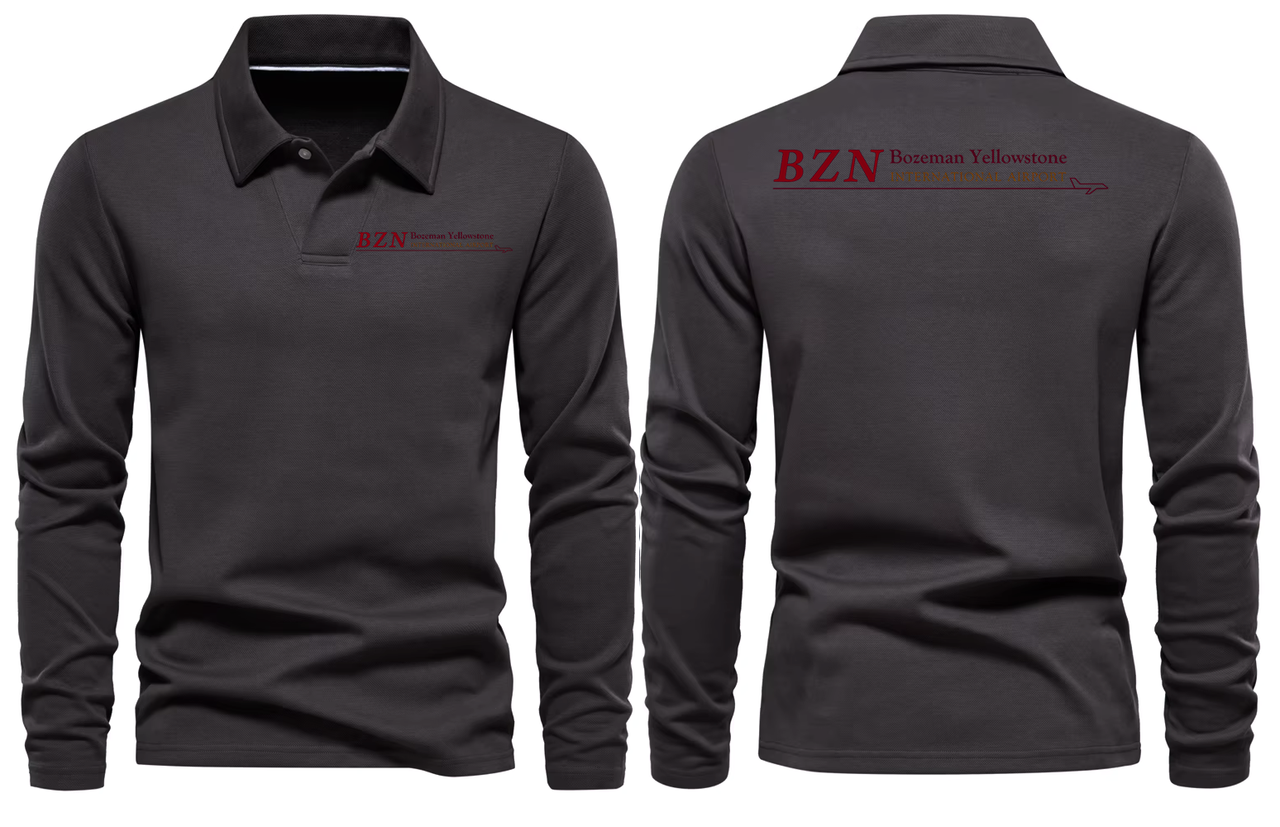 BOZEMAN AIRPORT LONG SLEEVE  POLO