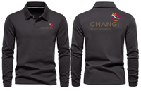 Thumbnail for AIR CHANGI AIRPORT LONG SLEEVE  POLO