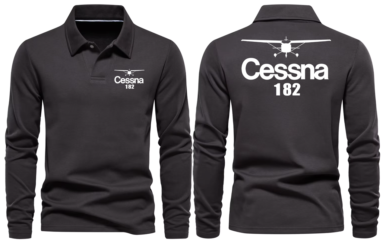 CESSNA 182 LONG SLEEVE  POLO