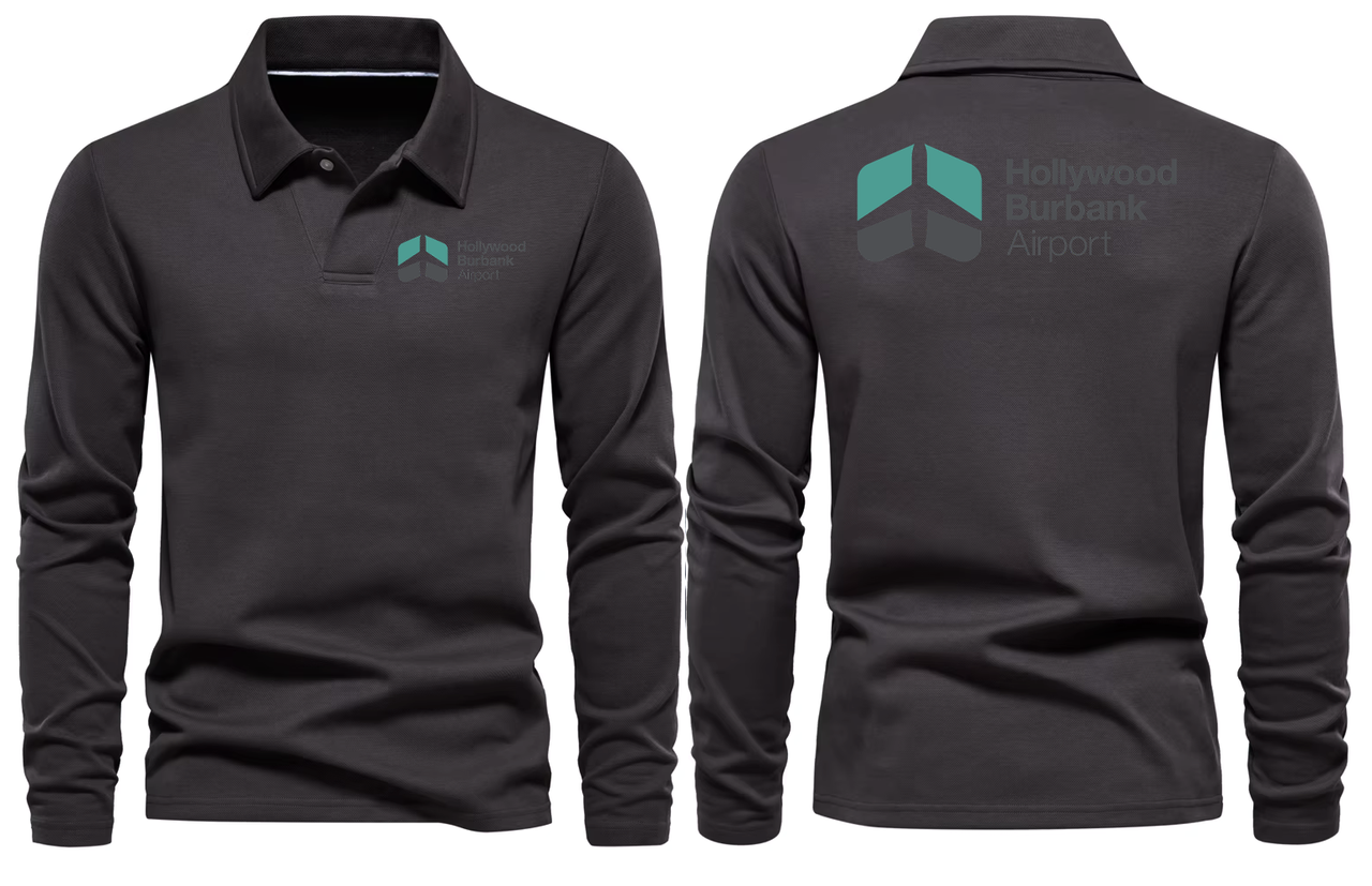 BURBANK AIRPORT LONG SLEEVE  POLO