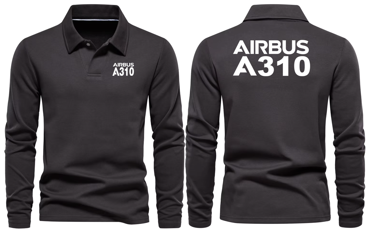 AIRBUS A310 LONG SLEEVE  POLO