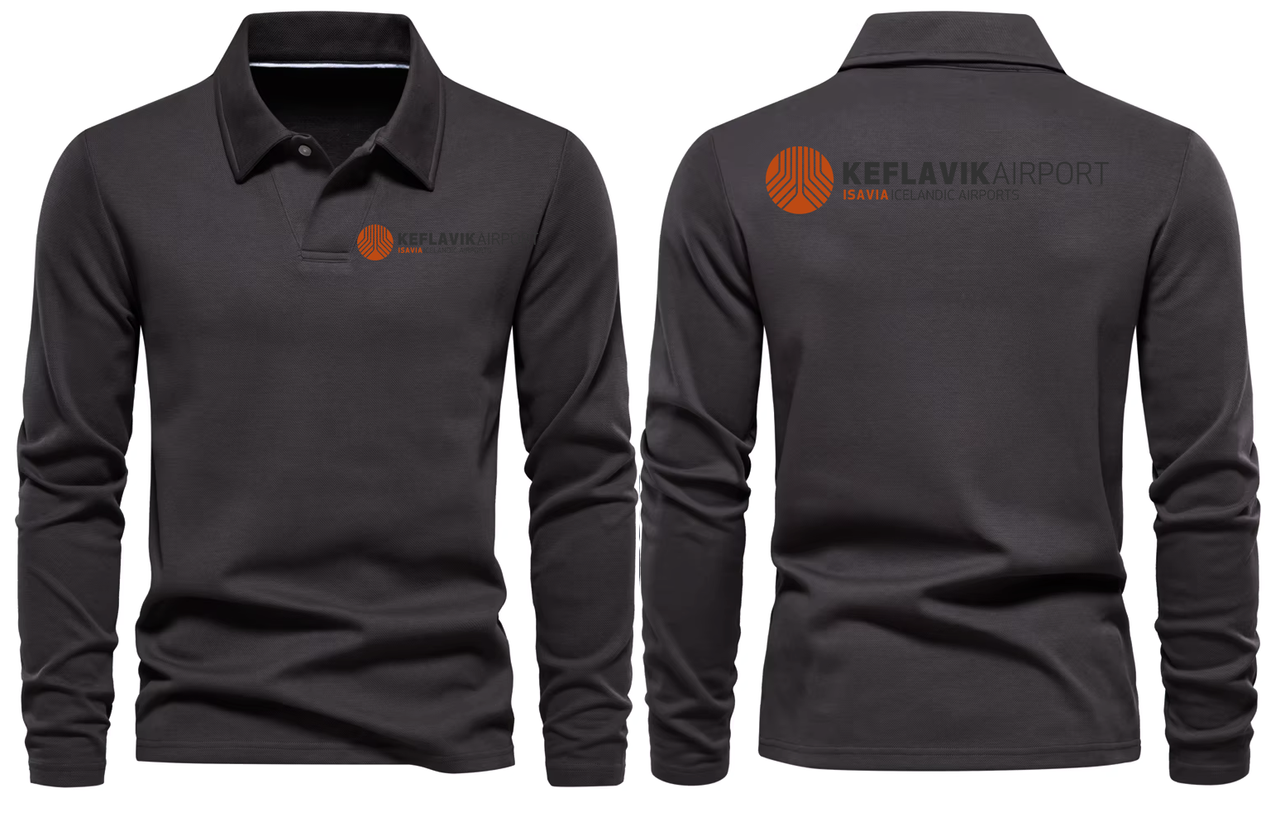 KEFLAVIK AIRPORT LONG SLEEVE  POLO (Copy) (Copy)