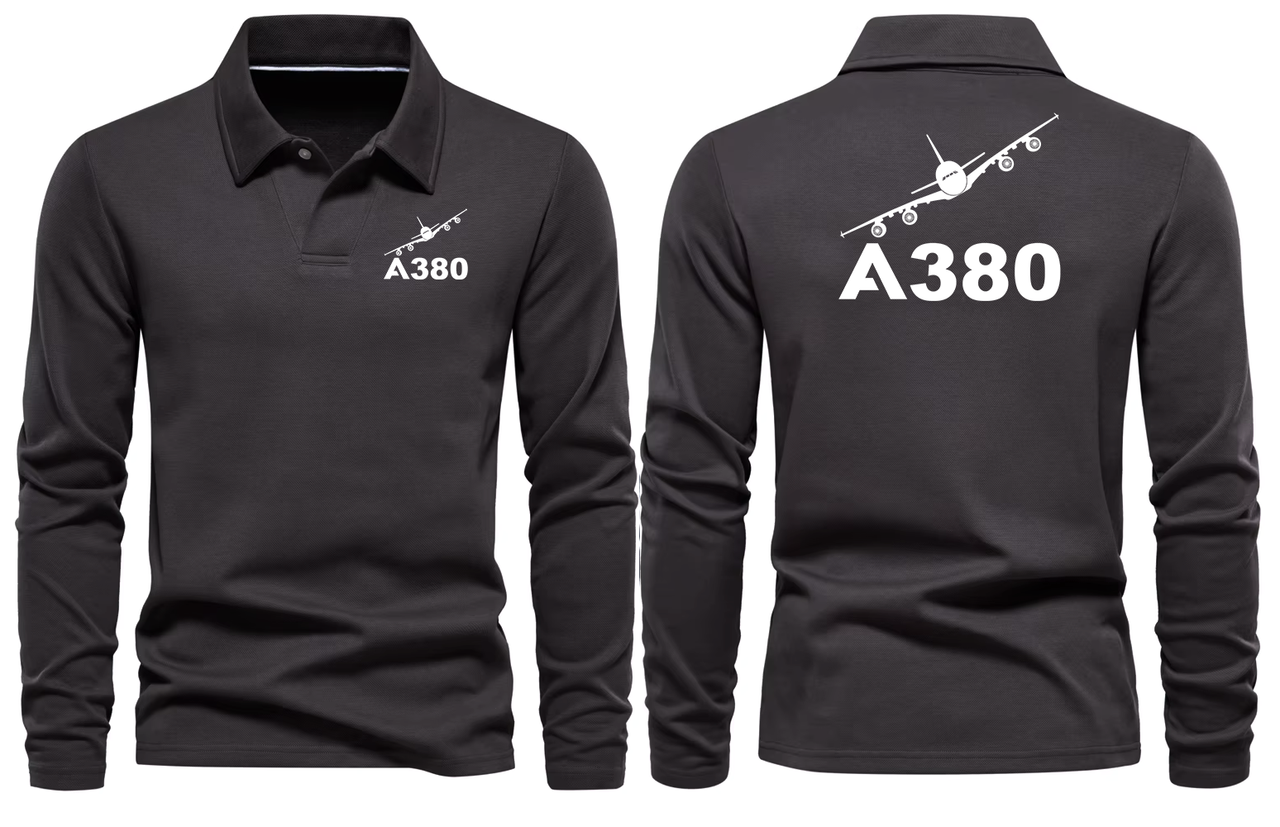 AIRBUS A380 LONG SLEEVE  POLO