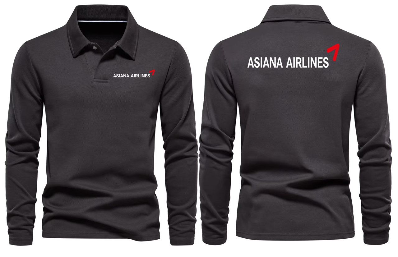 ASIAN AIRLINES LONG SLEEVE  POLO