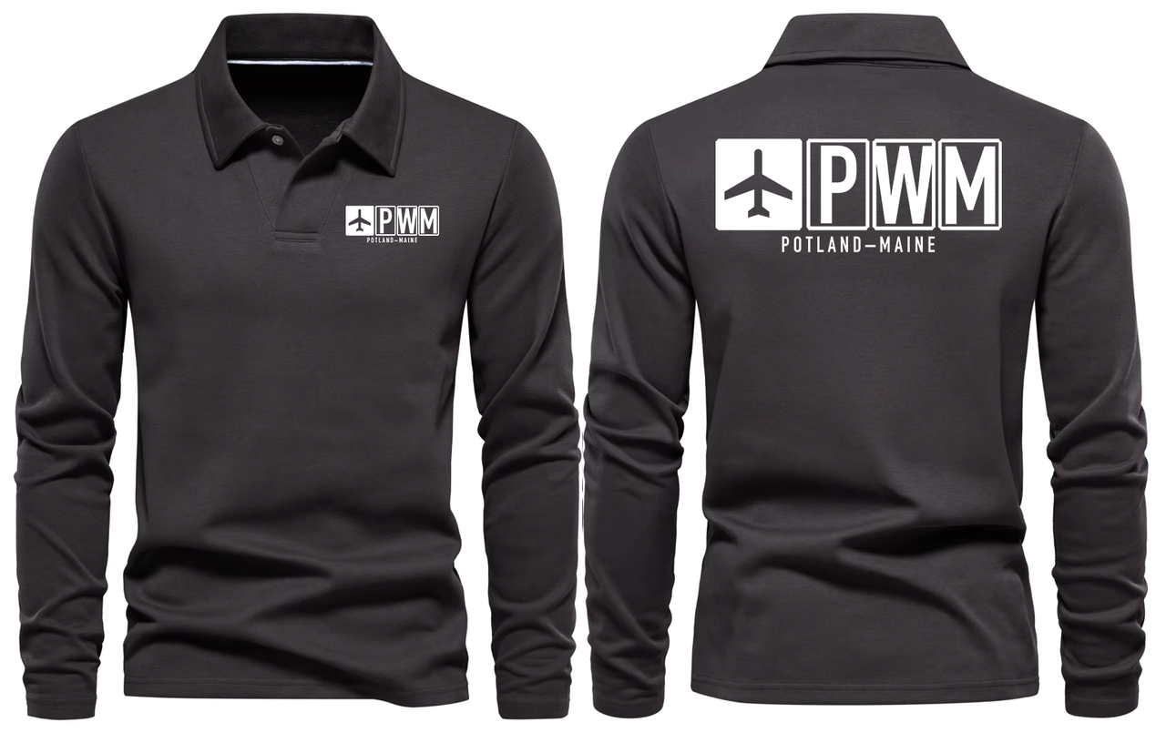 PWM AIRPORT LONG SLEEVE POLO
