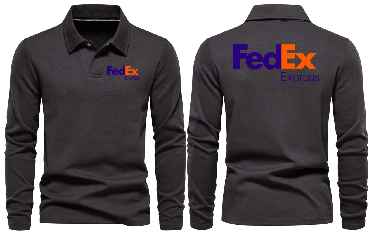 FEDEX LONG SLEEVE  POLO