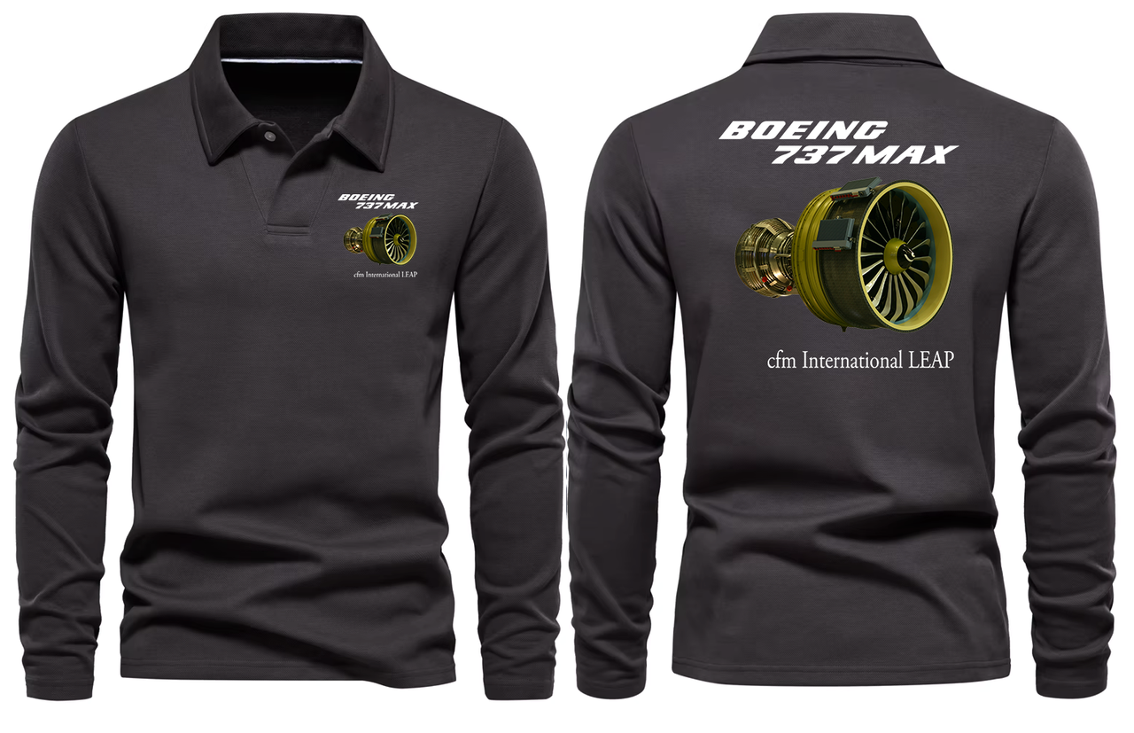 BOEING 737 MAX CFM LONG SLEEVE  POLO
