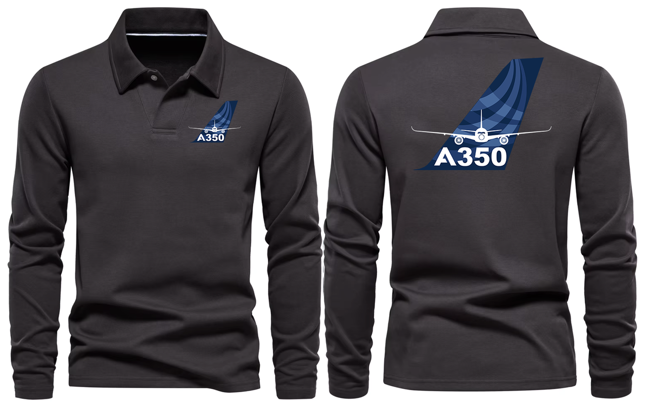 AIRBUS A350  LONG SLEEVE  POLO