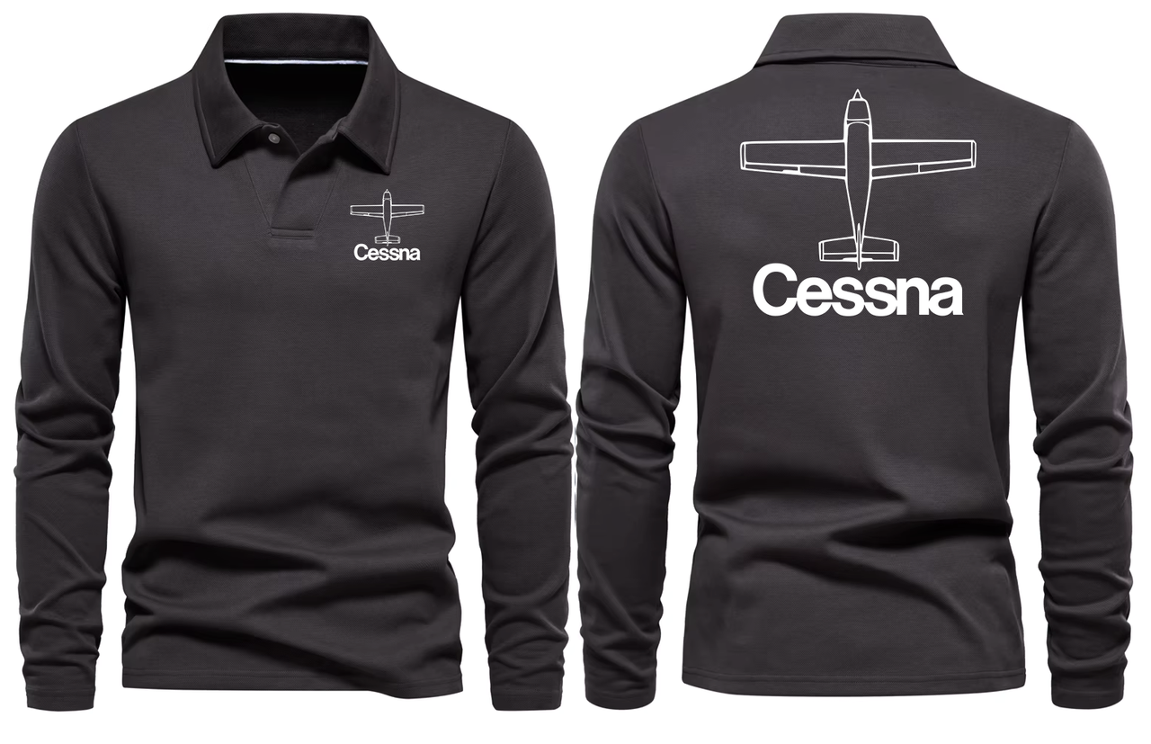 CESSNA LONG SLEEVE  POLO