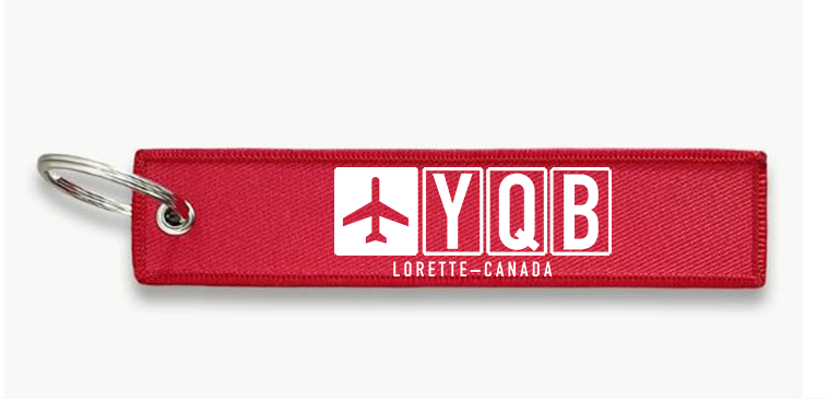 YQB AIRPORT KEY CHAIN