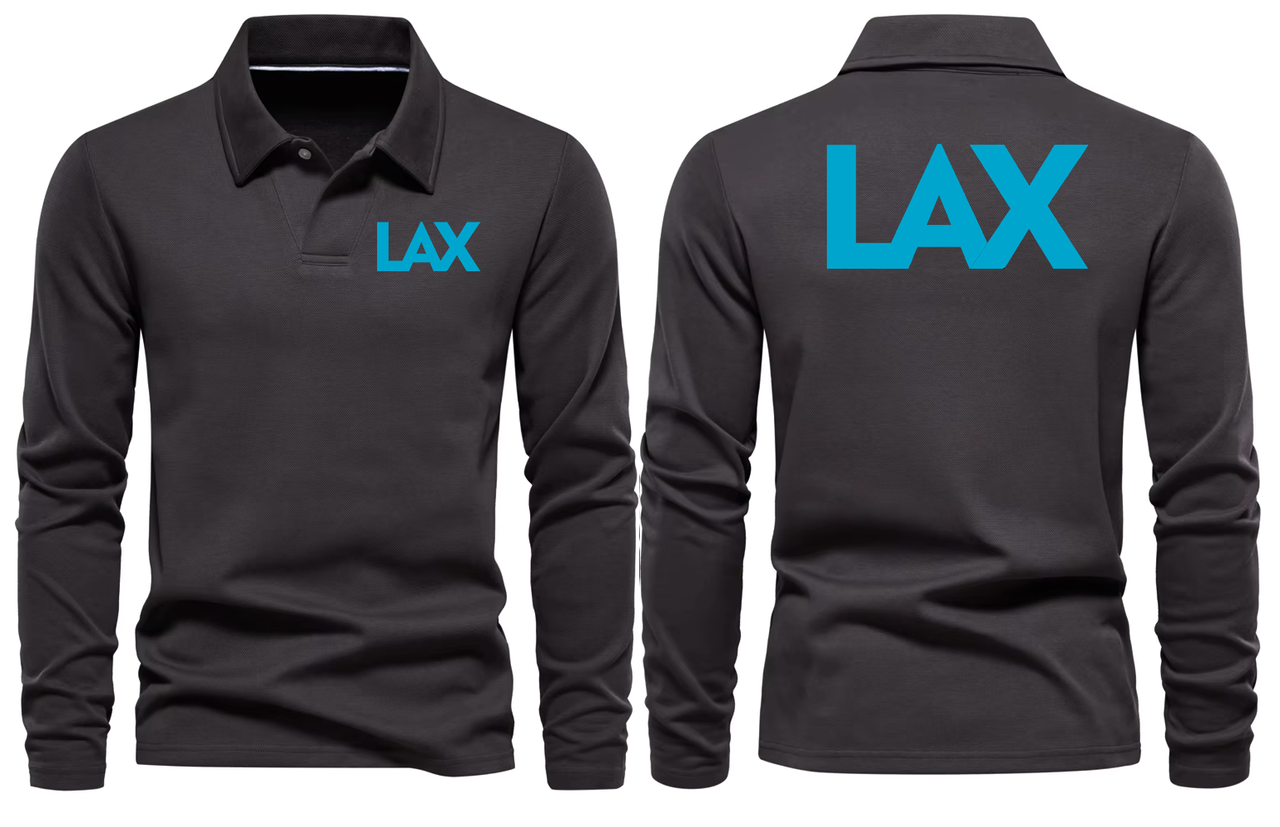 LAX AIRPORT LONG SLEEVE  POLO