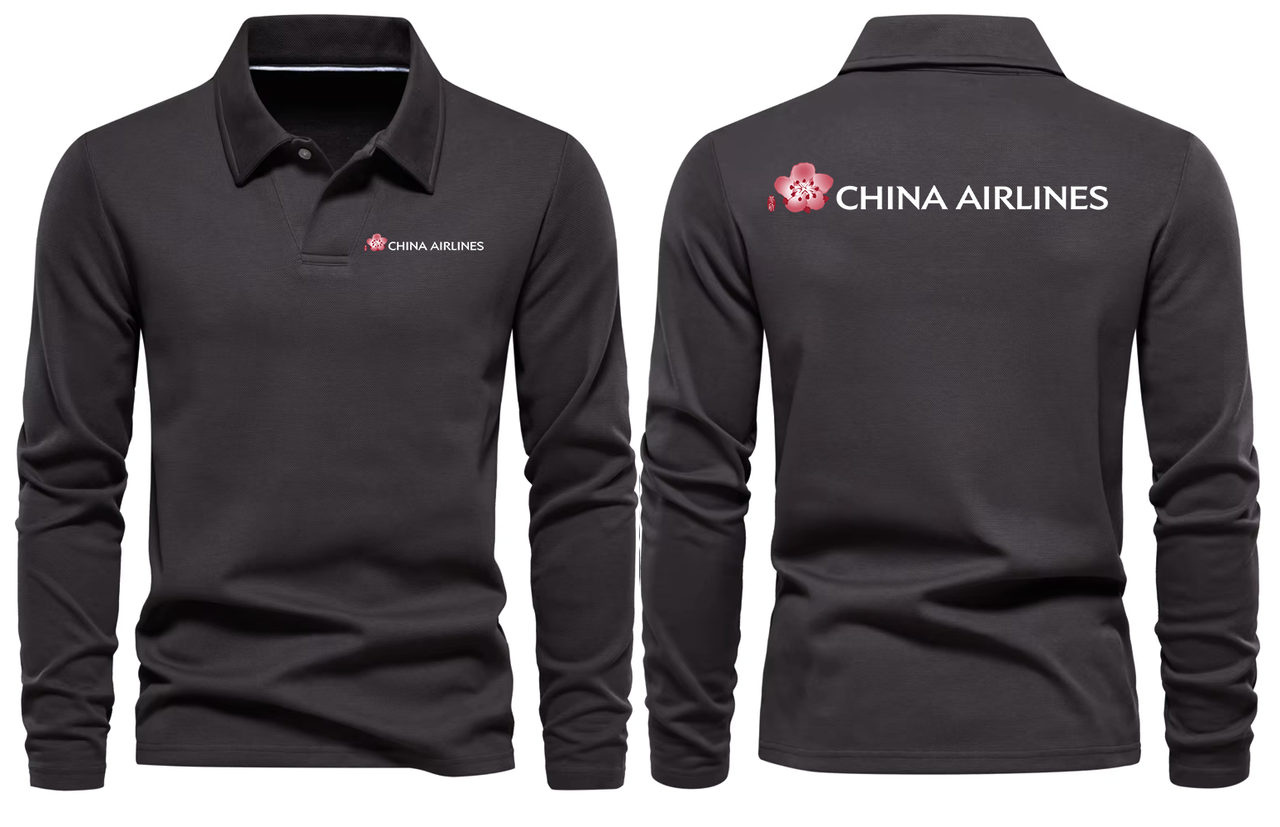 CHINA AIRLINES LONG SLEEVE  POLO 01
