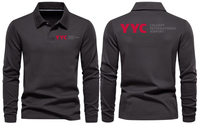 Thumbnail for YYC AIRPORT LONG SLEEVE  POLO