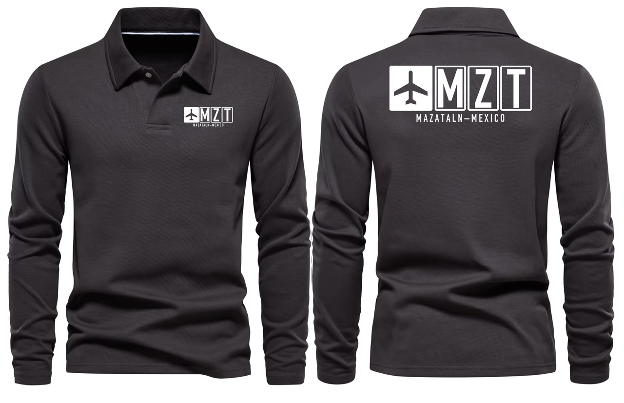 MZT AIRPORT LONG SLEEVE POLO