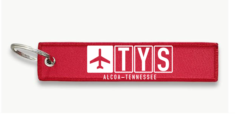 TYS AIRPORT KEY CHAIN
