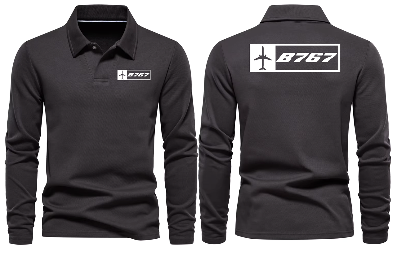 BOEING 767 LONG SLEEVE  POLO