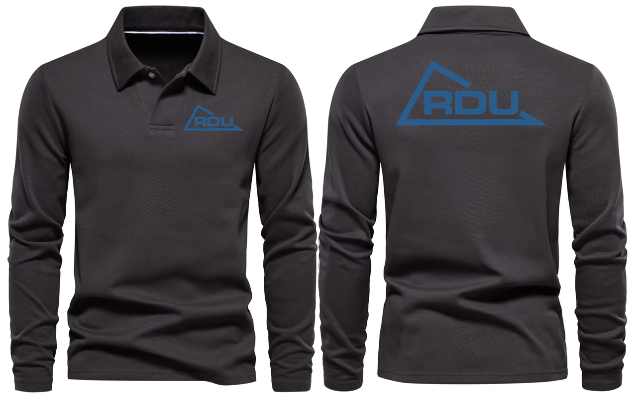 RDU AIRPORT LONG SLEEVE  POLO