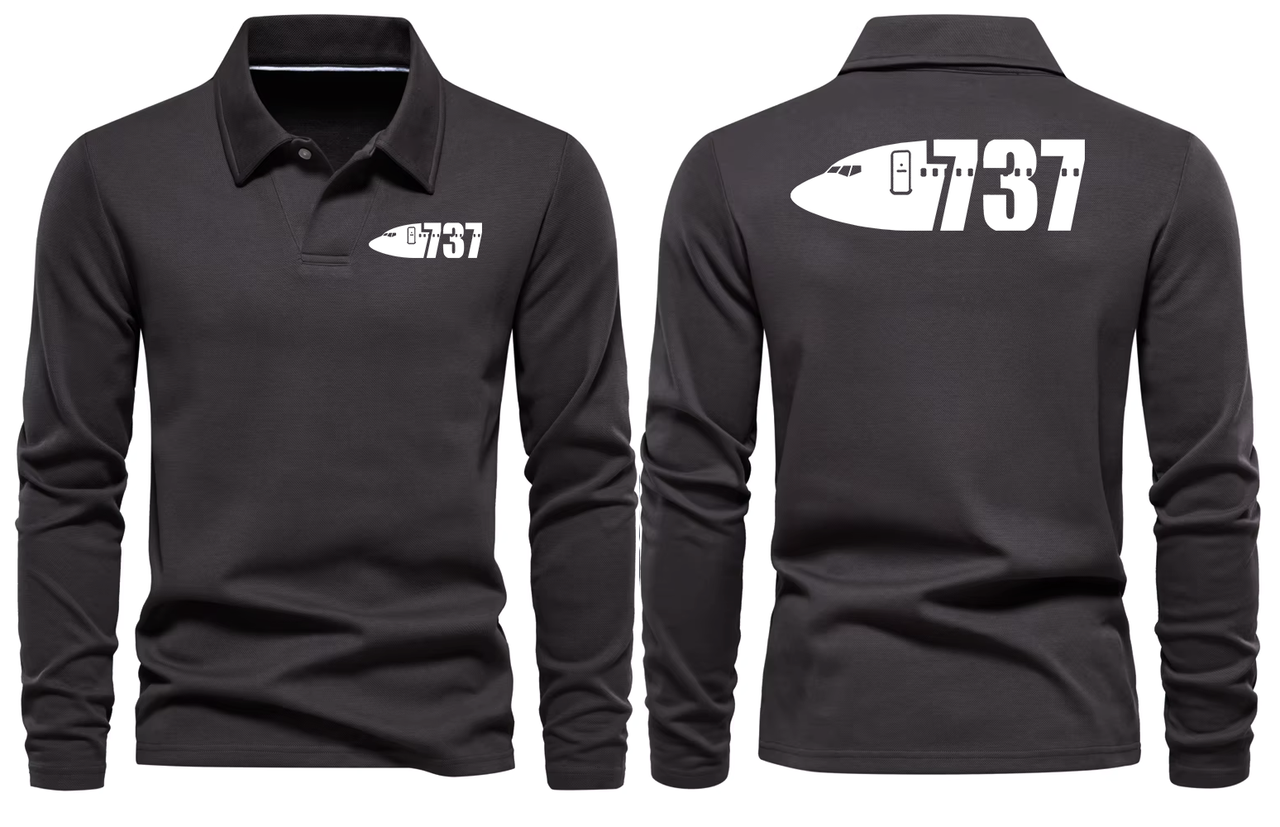 BOEING 737 LONG SLEEVE  POLO