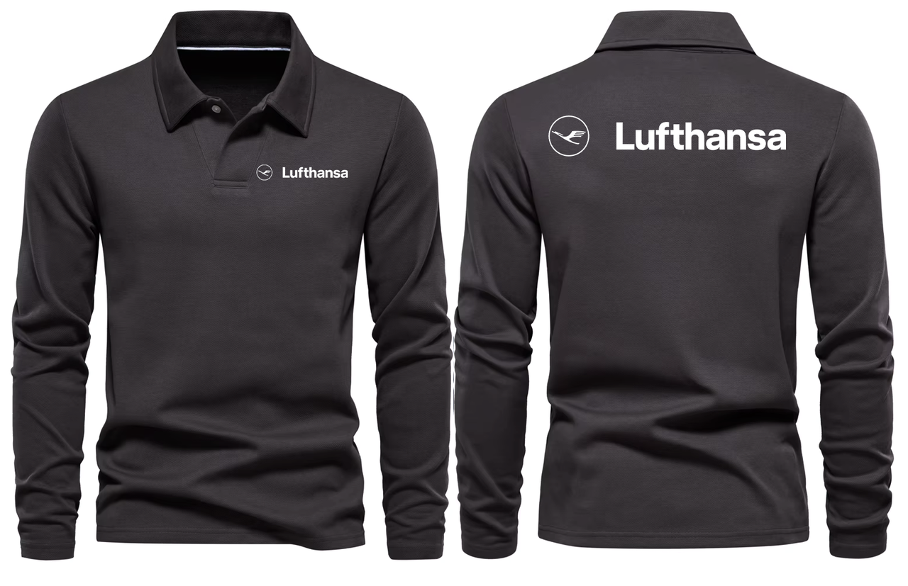LUFTHANSA AIRLINES LONG SLEEVE  POLO