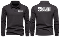 Thumbnail for OAK AIRPORT LONG SLEEVE POLO
