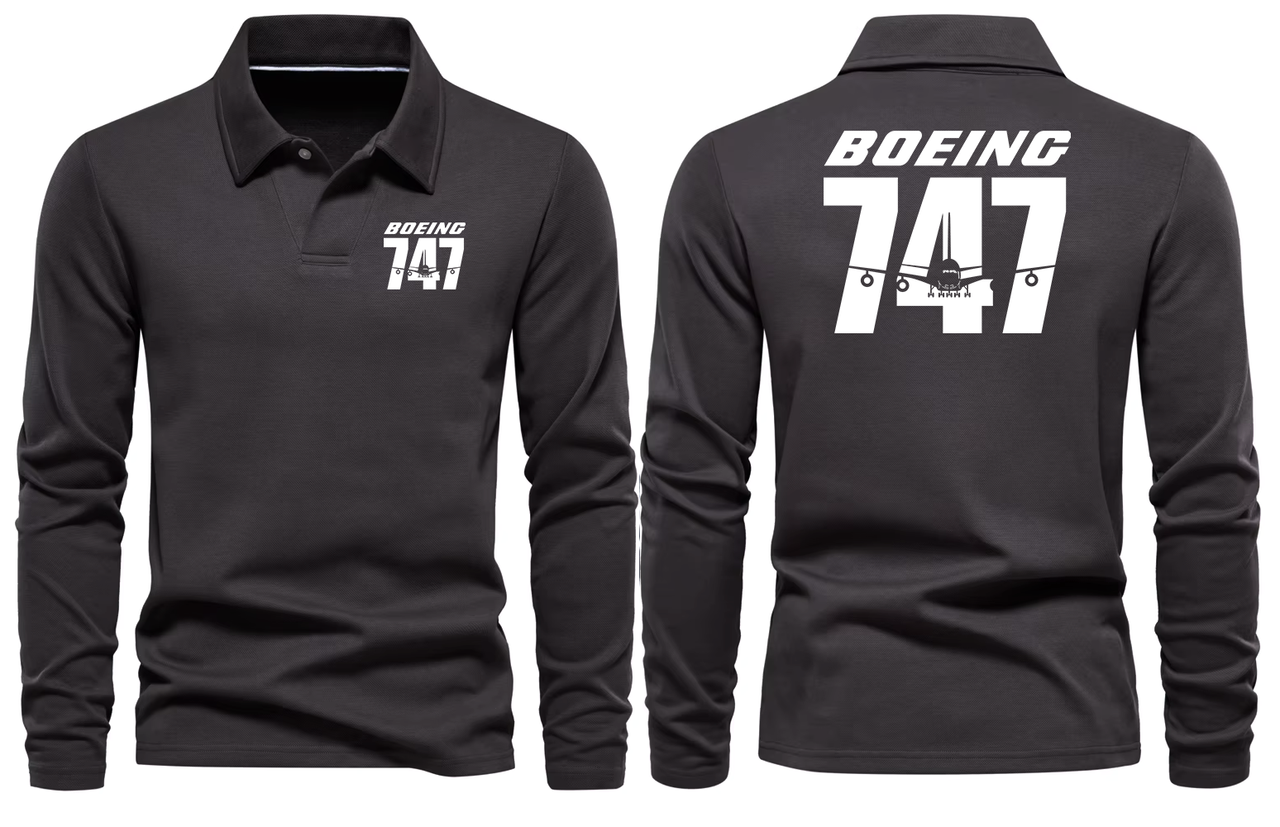 BOEING 747  LONG SLEEVE  POLO