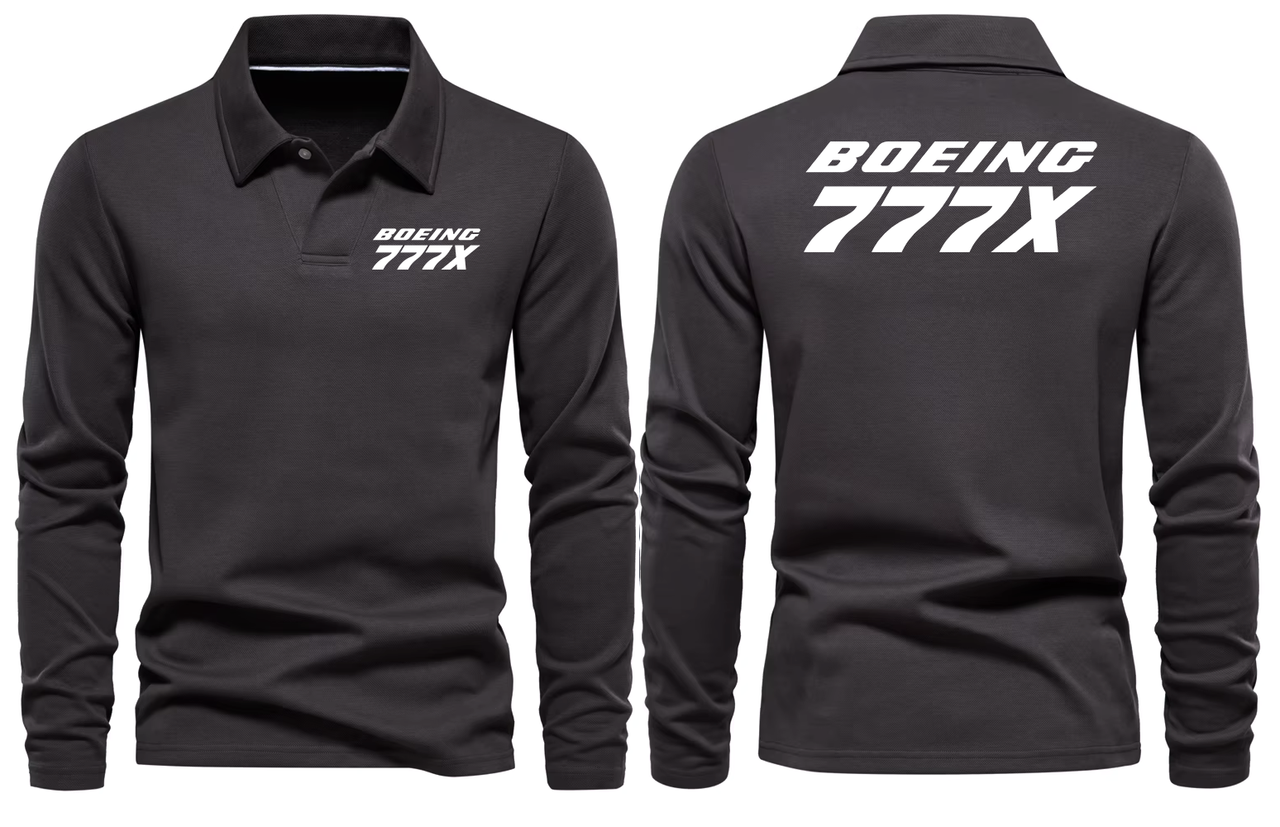 BOEING 777X  LONG SLEEVE  POLO