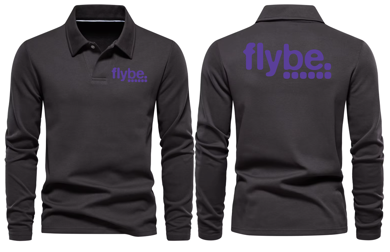 FLYBE  LONG SLEEVE  POLO
