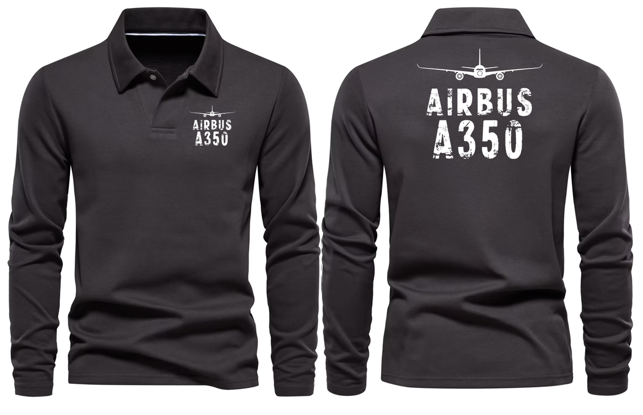 AIRBUS A350  LONG SLEEVE  POLO