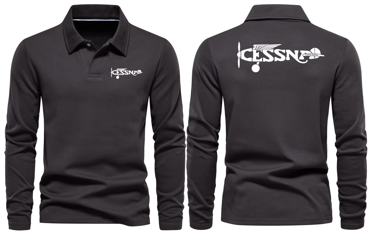 CESSNA LONG SLEEVE  POLO