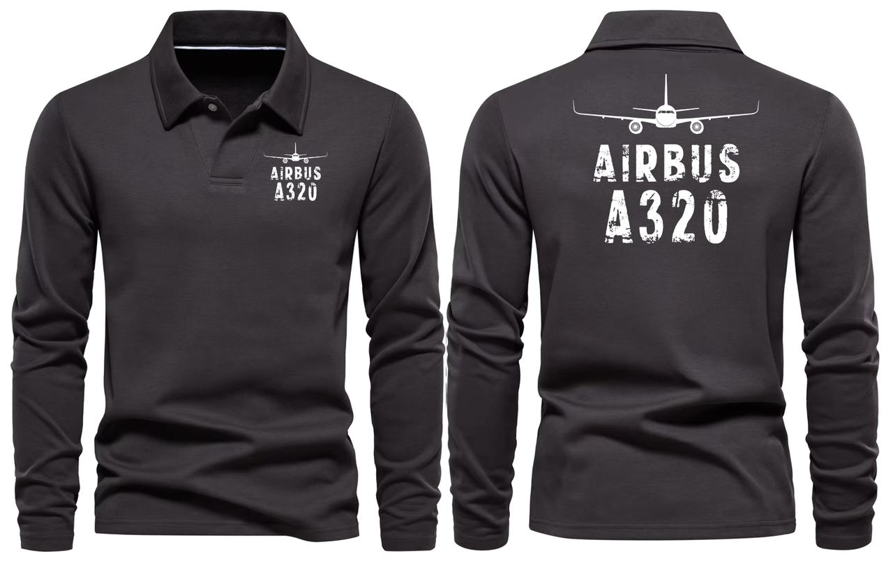 AIRBUS A320 LONG SLEEVE  POLO