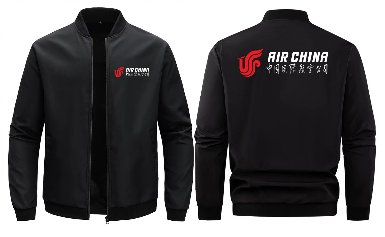 AIR CHINA AIRLINES LOOSE SOLID COLOR JACKET