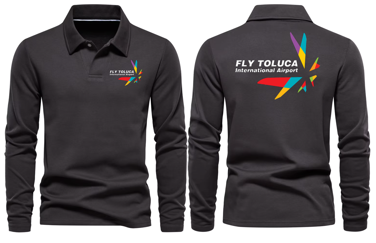 FLY TOLUCA AIRPORT LONG SLEEVE  POLO