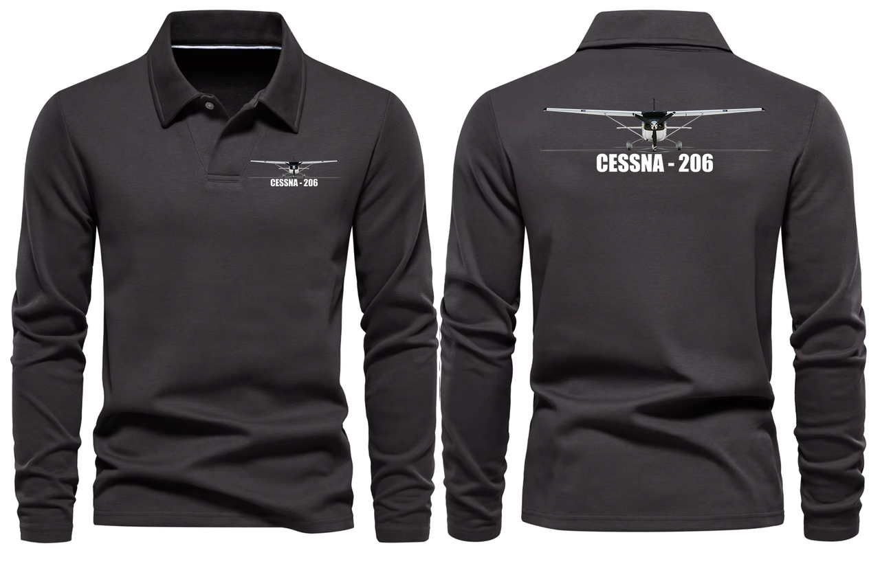 CESSNA 206 LONG SLEEVE  POLO