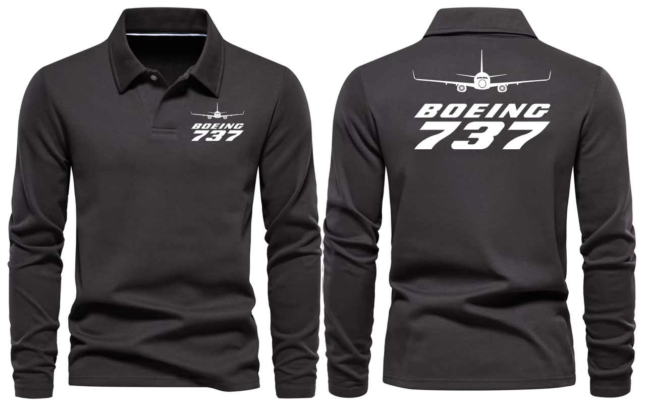 BOEING 737 LONG SLEEVE  POLO