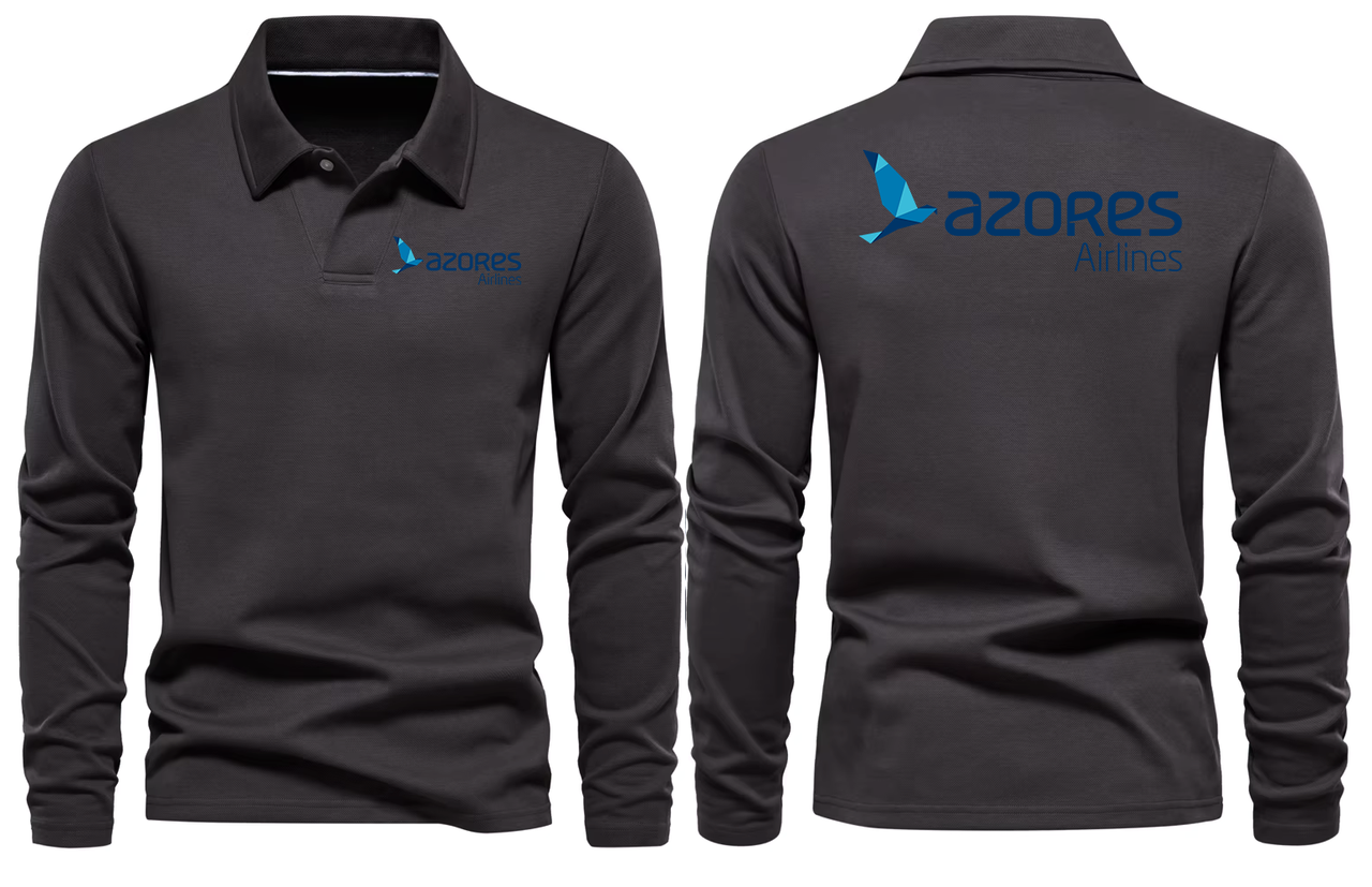 AZORES AIRLINES LONG SLEEVE  POLO