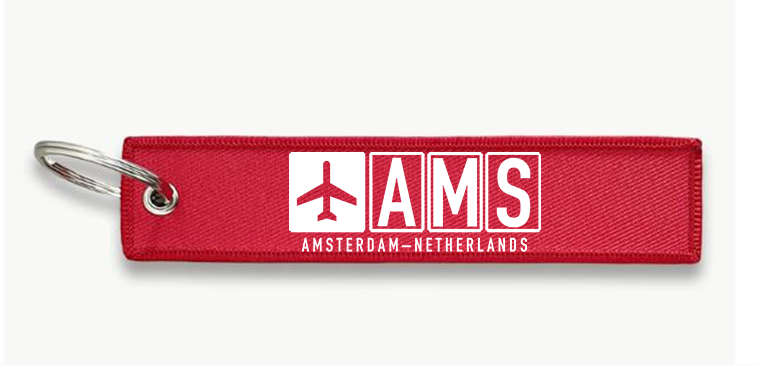 AMS AIRPORT KEY CHAIN