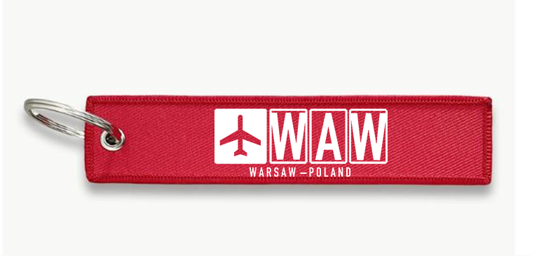 WAW AIRPORT KEY CHAIN