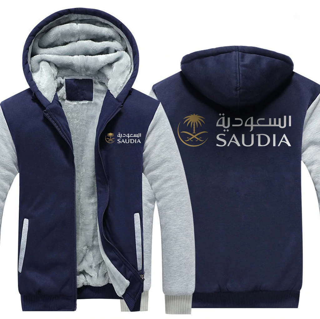 SAUDIA AIRLINES  JACKETS FLEECE SWEATSHIRT