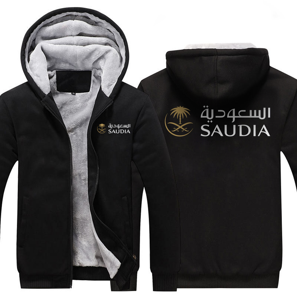 SAUDIA AIRLINES  JACKETS FLEECE SWEATSHIRT