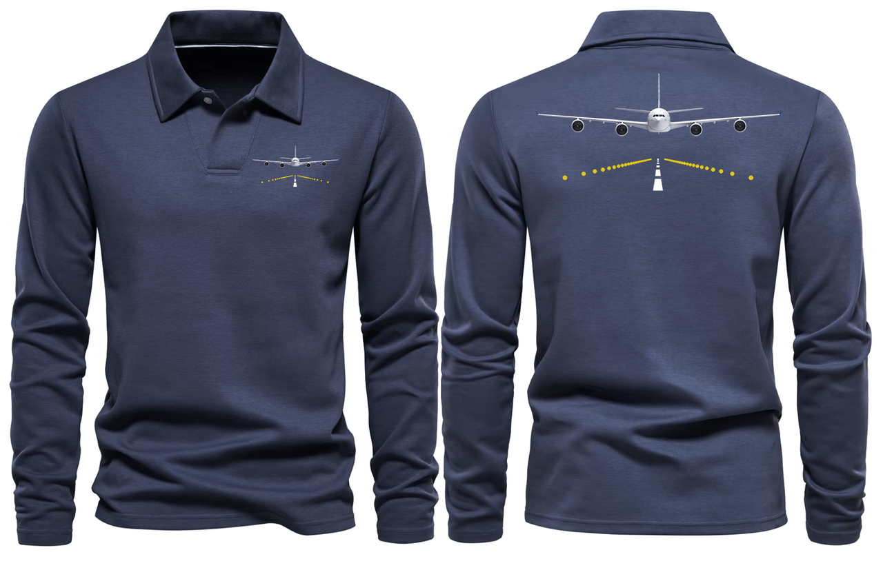 AIRBUS A340 LONG SLEEVE  POLO