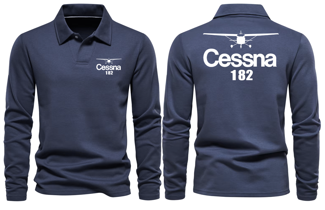 CESSNA 182 LONG SLEEVE  POLO