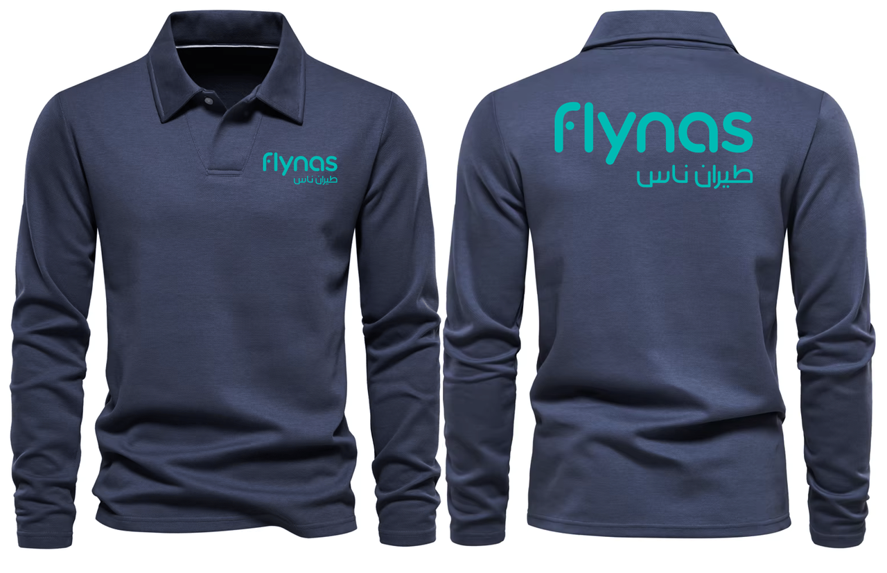 FLYNAS  LONG SLEEVE  POLO