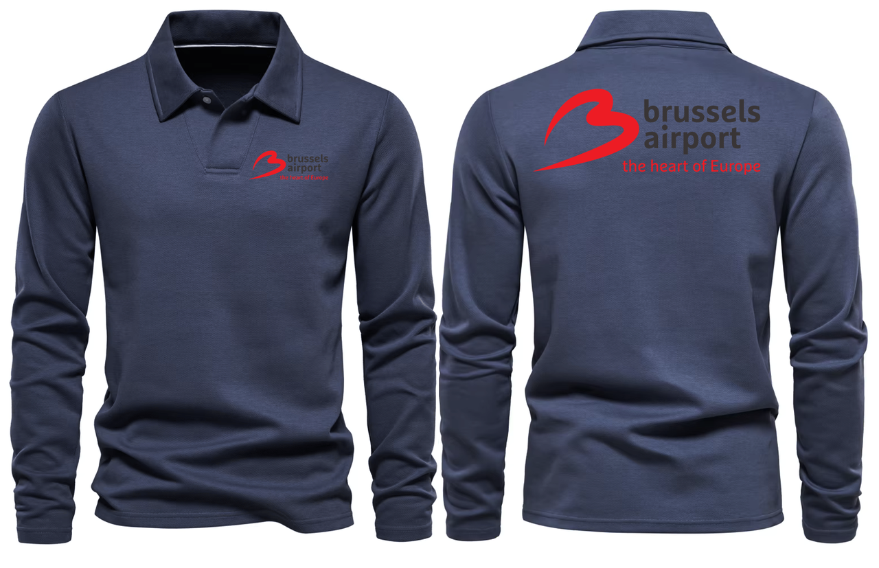 BRUSSELS AIRPORT LONG SLEEVE  POLO